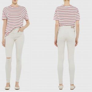 IRO Moon High Rise Skinny Jeans Chalk White 24